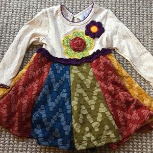 NWT Rare Editions 12M dress with matching bloomers